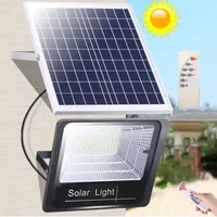JVEE 30W 1000mAh projecteurs solaires télécommande alimenté projecteur extérieur étanche IP67 Villa lampadaire Angle réglable