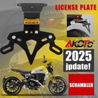 Motorcycle With LED Light License Plate Holder Tail Tidy For Ducati Scrambler 800 Cafe Racer 800 2015-2023 2022 2021 Accessories