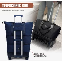 Ultra-lightweight universal wheel trolley case with large capacity, detachable, foldable, waterproof carry-on travel bag