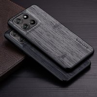 Case for Motorola Moto G57 G67 Power Straight Wood Grain Faux Leather Phone Cover Funda for Moto G57 Power Case Capa