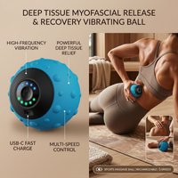 Electric Trigger Point Sport Electric Fascia Ball Muscle Relaxation Massager Fitness Yoga Exercise Recovery Ball for Feet & Hand