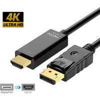 1.8M 6FT 4K x 2K Gold Plated Displayport DP to HDTV Adapter Cable Cord Display Port Male To HDTV Male Cable Converter PC Laptop