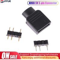 100% New 1Set ARGB 5V 3Pin Connector Adapter With Inner Core Plug Connector For Making ARGB Lamp Light Cable, Extension Cable