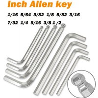 1/16 5/64 3/32 1/8 5/32 3/16 7/32 1/4 5/16 3/8 1/2 Inch L Shape Ball End Long Arm Hex Key Screwdriver Allen key Wrench
