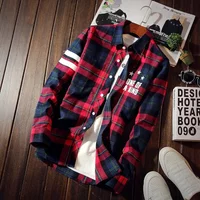2023 Autumn New Fashion Brand Print Shirt Men's Personality Letter Plaid Slim Shirt Men's Casual Social Shirt Men's Clothing 5XL