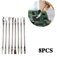 8Pcs CPU IC Pry Knife Glue Removal Set Hook Knife Scraper Bar Disassembly Phone Repair Motherboard Blade For Laptop Hand Tools