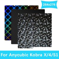 For Anycubic Kobra X Build Plate 264x276mm Cold Plate Kobra S1 Combo Build Plate Double Sided PEI PEO PET PEY Kobra 4 Sheet