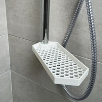Shelves Bathroom Shelf Without Drilling, Water-draining Organizer,Wall-mounted Storage Rack for Bathroom,Water-draining Basket