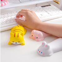 Cute Mouse Pad Keyboard Mouse Wrist Rest Support Girl Soft Computer Laptop Desk Mat Typing Protection Wrist Ergonomics Kawaii