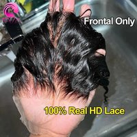 Eva Hair Straight 7x5 Human Hair Closures Invisible Melt Skins 13x4 13x6 HD lace Frontal Only Pre Plucked 5x5 HD Lace Closures