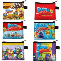 Super Zings Cartoon Print Coin Purse Casual Travel Coin Bag Woman Shopping Portable Fashion Wallet Girl Gift