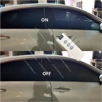 Deep Black Smart Tint for Car Windows PDLC Smart Film 12V Electric Window Tint Remote Control Privacy Heat UV 2PCS Kit