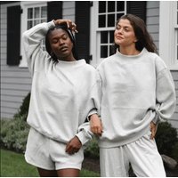 Solid Color Multicolor Woman Hoodie Casual Comfortable Clothing Loose Trendy Sweatshirt Autumn Crewneck Female Pullovers