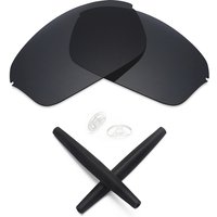 ezoptix123 Polarized / Non-Polarized Lenses Replacement and Rubber Kit for Oakley Half Wire 2.0 Sunglass