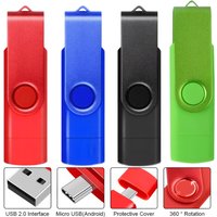 High Speed USB Type C USB Flash Drive 128GB Free Key Chain Pendrive 64GB Black 2 in 1 USB Stick 32GB 16GB Business Mini