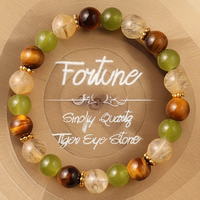 tigers eyes Citrine bracelet women spring summer jewelry healing yoga beads bangles cool gift for mom