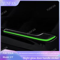 For Tesla Car Door Handle Stickers Anti-Scratch Luminous Model 3/Y Scratch-Resistant Car Stickers Universal car accessories
