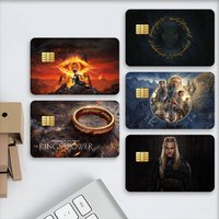 Film The L-Lord of the R-Rings Credit Decorative Card Stickers Suitable For Bank Cards Metro Transit Anti-scratch Gift 4PCS