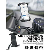 AliExpress NONE Rearview Mirror Handlebar Bicycle Riding Bracket Mountain Bike Cell Phone Holder Motorcycle Bracket Outdoor Navigation Universal