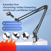 Microphone Stand Adjustable Desktop Boom Holder Professional Flexible Scissor Arm for Podcast/Streaming/Youtube