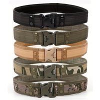 Outdoor Camouflage Tactical Belt Military Oxford Cloth Belt Mountaineering Belt Nyoln Wide Waist Belt Sports Work Canvas Belts