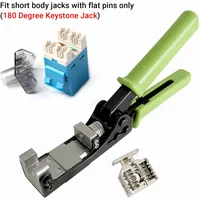 180° Keystone Jack Punch Down Tool Network Module Punch Down Tool Wire Cutter Termination for CAT5 CAT6 Fast Termination Crimpe