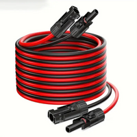 236inch/6M Solar Panel Extension Cable 14AWG Solar Extension Cable Kit With Female Male Connectors For RV Spower station