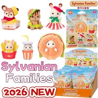 2026 New Sylvanian Families Blind Bag Hamburger Shop Fries Hamburger Box Collectible Blind Box Plush Toy For Hobby Collectors