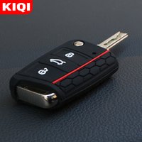 Silicone Car Key Case Cover for Volkswagen VW Golf 7 MK7 Tiguan Mk2 for Skoda Octavia 3 A7 Kodiaq 2017-2021