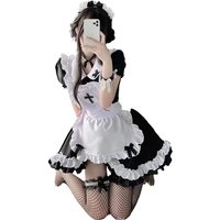 Trendy Cute Anime Japanese Maid Outfit, Soft Plus Size Lolita Dress, Retro Cosplay Costume for Daily Party Photo Shoot Wear