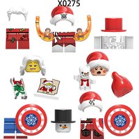 The Action Figures Christmas Yeti Kid Woman Weapons Legs Hair Model Blocks MOC Bricks Set Gifts Toys For Children X0275