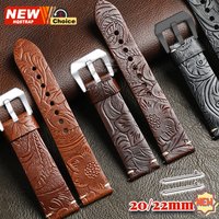 Embossed Watch Strap 20mm 22mm Smartwatch Lesther Quick Release band Cowhide Women Men Wristband for Seiko Bracelet for Rolex
