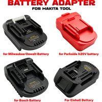 Adapter Converter for Dewalt/Milwaukee/Bosch/Einhell 18V Li-ion battery,for Parkside X20V Battery,Use for Makita 18V Li-ion Tool