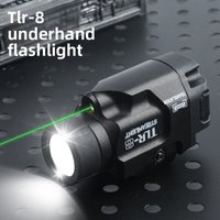 Metal TLR-8 Strobe LED Underbarrel Flashlight, Universal 20MM Rail Adjustable Strong Light Fit Glock