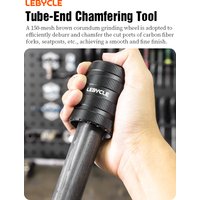 AliExpress LEBYCLE MTB Road Bike Tube-End Chamfering Tool For Front Fork Carbon Fiber Pipes Bike Deburring Reamer Tubing Chamfer Tool