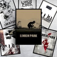 singger L-linkin P-park band Poster Self-adhesive Art Waterproof Paper Sticker Coffee House Wall Decor