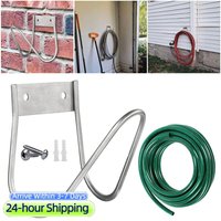 Stainless Steel Garden Hose Holder Wall Mounted Water Hose Hanger for Garden Garage Or Yard Storage