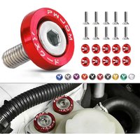 10 PCS M6 Car Modified Fasteners Fender Washer Bumper Engine Concave Screws Car Styling Gasket License Plate Bolts Colors