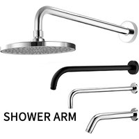 Shower arm Wall-mounted shower head Wall-mounted fixed shower head chrome-plated, matte black
