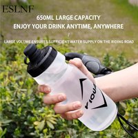 ESLNF Portable 650ML Bicycle Water Bottle Mountain Road Bike Water Bottle Holder Outdoor Cycling Kettle Bicycle Kettle Water Cup