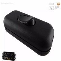 1PCS DIY ON/OFF Inline Switch 250V 6A Black/White Home Button Table Lamp Desk Light Cordless Cable Switch Electrical Accessories