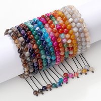 Adjustable 6mm Chakra Beads Energy Bracelet For Women Natural Quartzs Agates Onyx Stone Beads Bracelet Men Handmade Yoga Jewelry