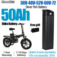 Silver Fish EBike Battery 48V20Ah 30ah52V30Ah 72V 30Ah 18650 Pack for2000W 1000W 750W 500W 350W 250W Electric Bicycle Batteries image 3