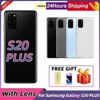 For Samsung Galaxy S20 Plus Back Cover Battery Back Cover Glass Panel Rear Door Housing Case Camera Lens Replace For S20+