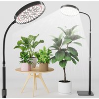 Led Grow Light Indoor Plants 6000K Full Spectrum With Stand AC85-265V Floor Plant Growing Lamp Auto ON/Off Timer 4/8/12Hours
