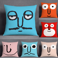 Aesthetic Art J-Jean J-Jullien Pillow Case Square Pillowcase Double-Sided Printing Short Plush Sofa Cushion Cover Bedroom