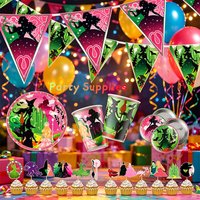 Wicked Plate Cup Flag Cupcake Brooch Birthday Party Decoration Tableware Supplies And other Gathering Using Paper Materials