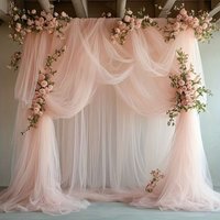 Draping Material 75cm X 6M Wedding Tulle Arch White Pink Elegant Draping Fabric Backdrop Backdrop Fabric Wedding
