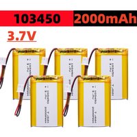103450 3.7V 2000mAh Rechargeable Lithium Polymer Battery JST PH 2.0mm 2Pin Plug for Camera GPS MP5 Bluetooth Headset