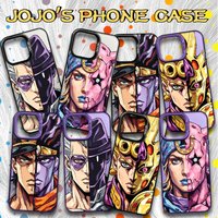Anime JOJO JOTARO POLNAREFF JOHNNY GIORNO Hard Case for iPhone 12 17 Air Pro Max 16 15 11 14 13 Pro Max XS X XR Plus 8 7 SE 2020